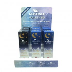 Pack de 9 huiles CBD CBN ALPAISIA Nuit Mélatonine Valériane